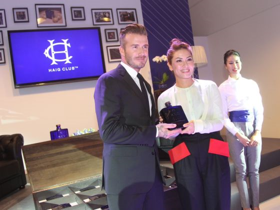 Beckham helps kick-off promotion for Haig Club single grain whisky