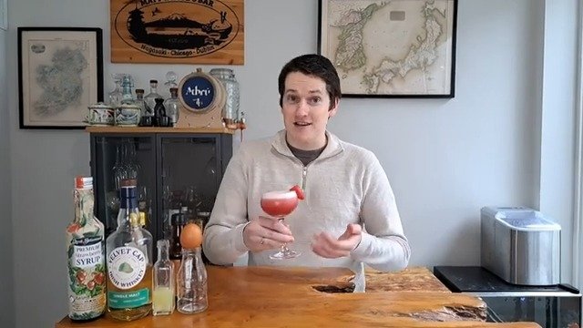 Strawberry Whiskey Sour || Cocktail Recipe