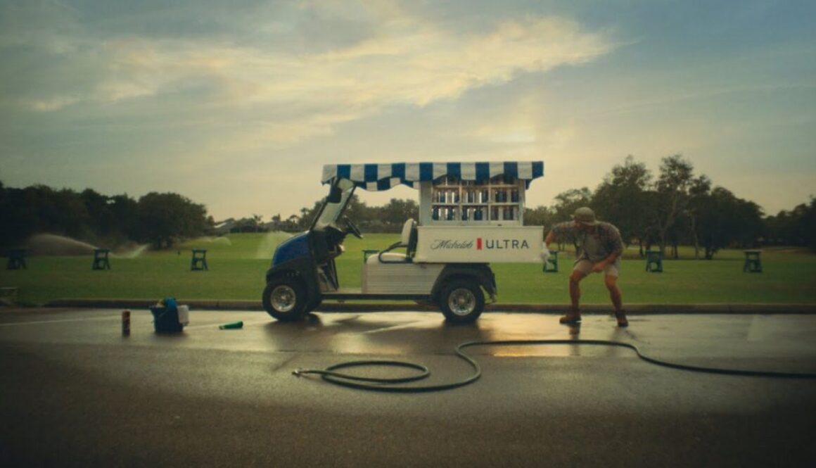 michelob ultra golf cart