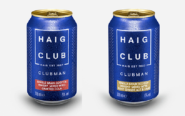 Haig-Club cans