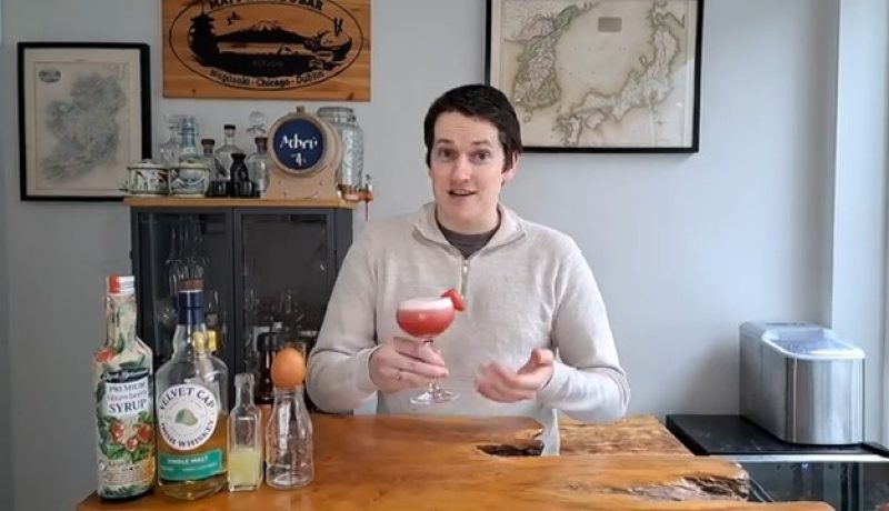 Strawberry Whiskey Sour Cocktail Recipe(0)